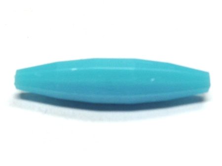 Turquoise Faceted 23X6MM Oval Bead (100 pieces) For Sale