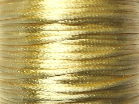 Size #2 - 3MM Lt Yellow Satin Cord (Rattail) 144 Yds on Sale