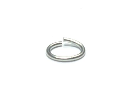 08 (5X7.5MM) .040 Oval Nickel Jump Ring 1 Lb. (~4032 pieces) Cheap