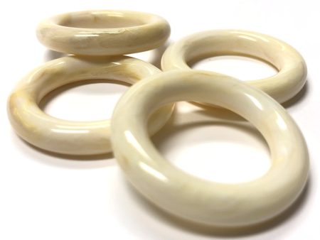 34MM  Ivorine  Acrylic Ring (12 pieces) on Sale