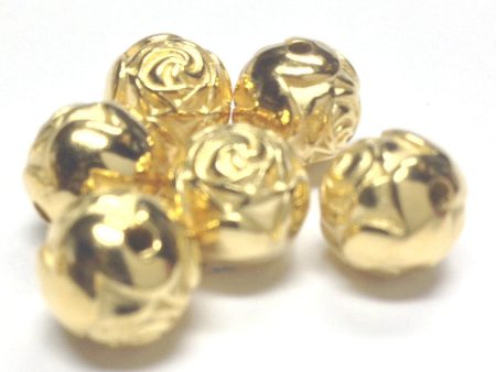 9MM Rosebud Bead Hamilton Gold Bead (72 pieces) For Sale