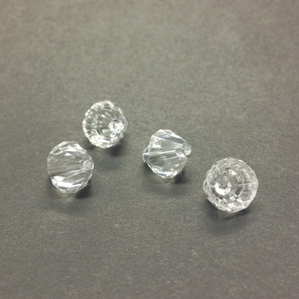 10MM Crystal Faceted Pyramid Bead (100 pieces) Fashion