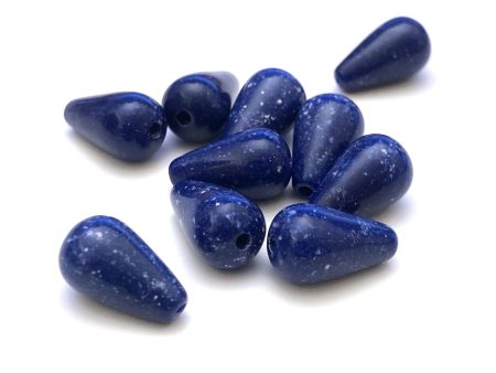 8X13MM Lapis  Granite  Pear Beads (72 pieces) For Cheap