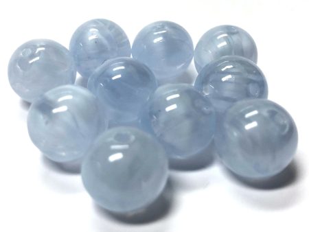 10MM Light Blue Quartz Glass Bead (36 pieces) Cheap