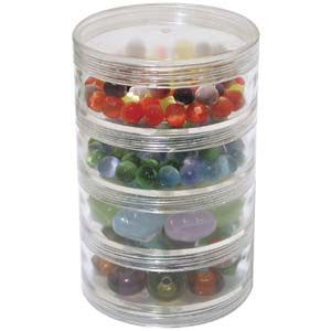 Large Stack Jar-4 Compartments- 1 Lid (1 piece) Online now