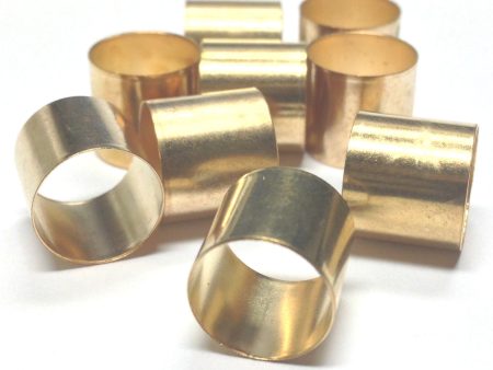 10MM Goldtone Brass Tube (36 pieces) For Sale