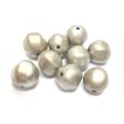 9MM Mat Silver Nugget Bead (72 pieces) For Discount