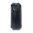 25X63MM Black Faceted Rectangle Drop (1 piece) Hot on Sale