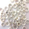 #9 Silvertone French Crimp Bead 5 Gram (~300 pieces) For Sale