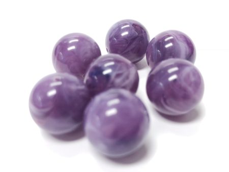 8MM Lilac  Agate  Acrylic Beads (200 pieces) Fashion