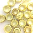 #14 Goldtone French Crimp Bead Raw Brass 50 Gram (~1450 pieces) For Sale