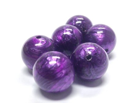 10MM Purple  Zenith Round Bead (144 pieces) For Sale