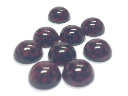 10MM Garnet Black Dappled Cab (72 pieces) Sale