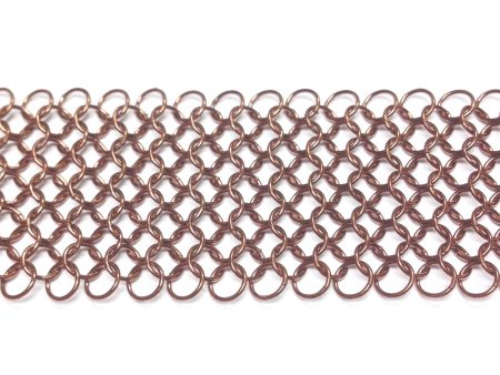 Jump Ring Chain Satin Copper (1 foot) on Sale