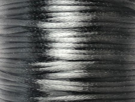 Size #1 - 2MM Dark Grey Satin Cord (Rattail) 144 Yds Sale