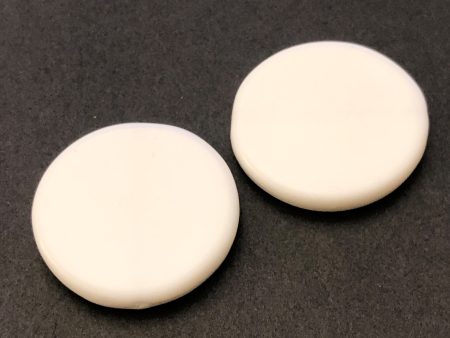 30MM White Disc Bead (24 pieces) Cheap