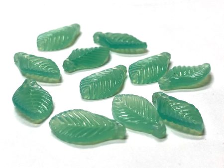 13MM Green Opal Acrylic Leaf Drop (144 pieces) Discount