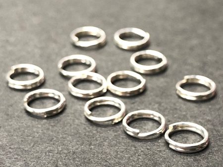 .925 Sterling 4.5MM Round Split Ring (24Pc Pk) For Sale