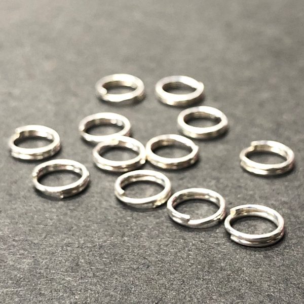 .925 Sterling 4.5MM Round Split Ring (24Pc Pk) For Sale