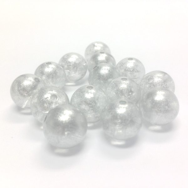 10MM Crystal  Silver Lace  Bead (72 pieces) Discount