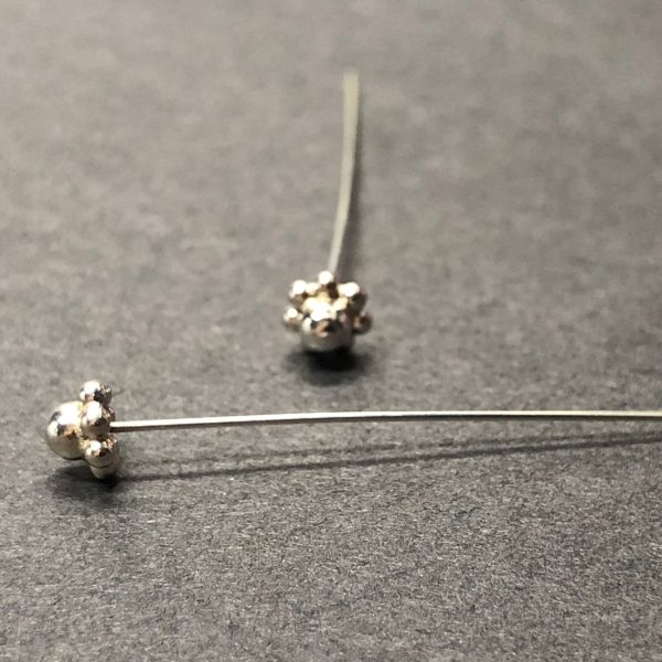 .925 Sterling 3MM Cluster Headpin 1.5 (2Pc Pk) Fashion