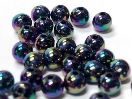 4MM Navy Silk Ab Acrylic Beads (144 pieces) Online Hot Sale