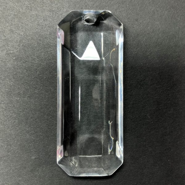 25X63MM Crystal Faceted Rectangle Drop (1 piece) Fashion