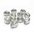 10X8MM Antique Silver Oval Bead (36 pieces) Online