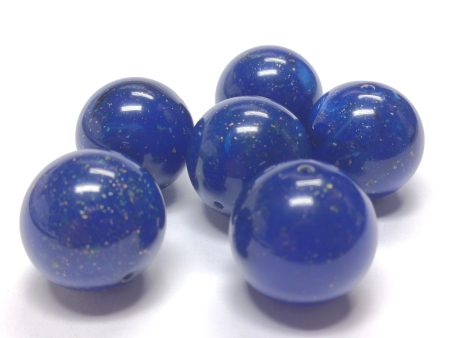 10MM Lapis Beads w Gold Fleck (144 pieces) Sale