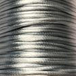 Size #1 - 2MM Silver Satin Cord (Rattail) 144 Yds Cheap