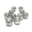 10MM Antique Silver Fancy Bead (72 pieces) on Sale