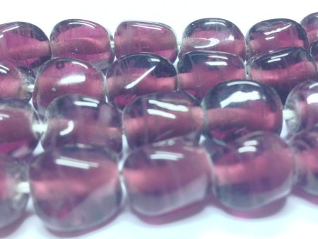 10MM Amethyst Glass Baroque Bead (36 pieces) Discount