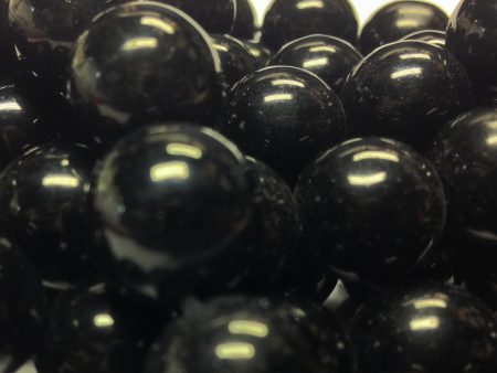 10MM Black Glass Round Beads (100 pieces) Discount