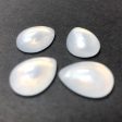 18X13MM White  Frost  Pear Acrylic Cab (12 pieces) Cheap