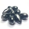 7X11MM Black Silver  Striate  Pear Beads (36 pieces) Fashion