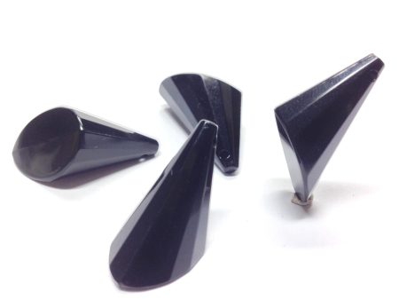 24X17MM Black Faceted Drop (36 pieces) Online Sale