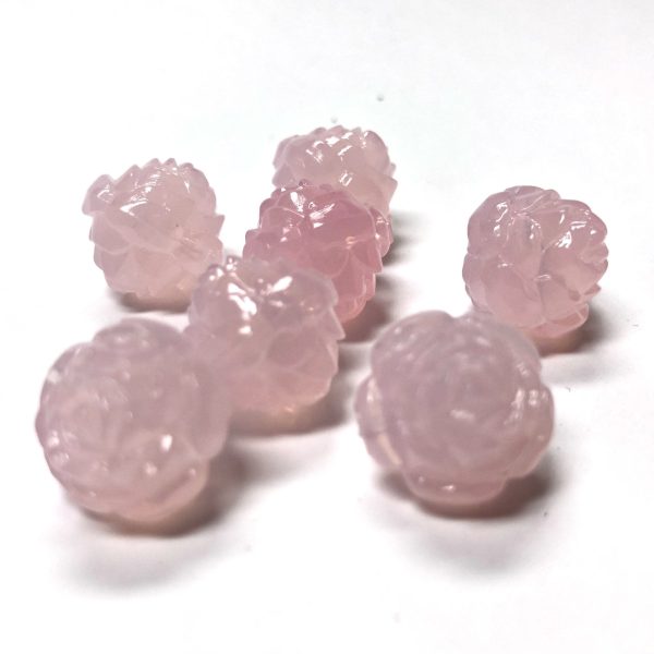 10MM Pink Opal Rose Flower Acrylic Bead (72 pieces) Discount