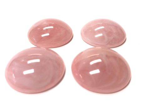 3MM Pink  Agate  Round Acrylic Cab (300 pieces) on Sale