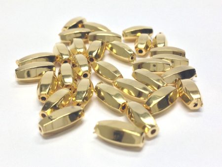 10X4MM Ham.Gold Oval Bead (144 pieces) Online Hot Sale