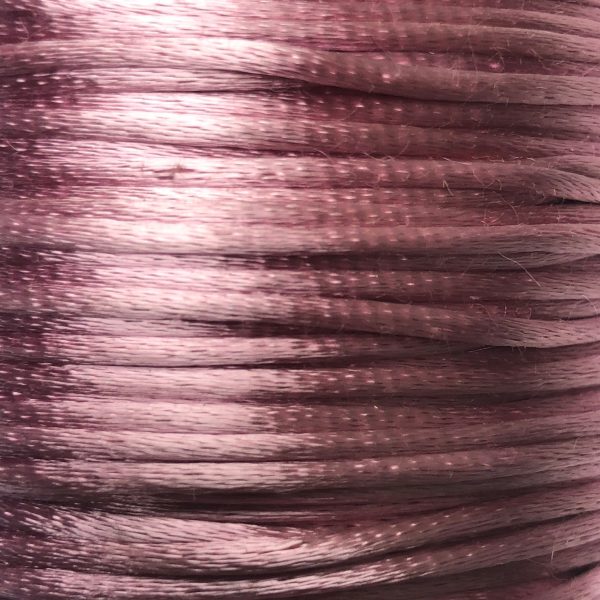 Size #1 - 2MM Antique Mauve Satin Cord (Rattail) 144 Yds Online now