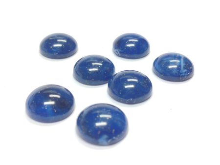 10MM Lapis Cab w Gold Fleck (144 pieces) Supply