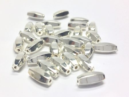 10X4MM Silver Oval Bead (144 pieces) For Discount