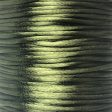 Size #2 - 3MM Dark Olive Green Satin Cord (Rattail) 144 Yds Online now