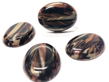 25X18MM  Parquet  Oval Cab (6 pieces) Online Sale