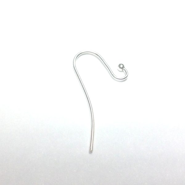 Silver Euro Ear Wire With Loop & Ball End (144 pieces) For Discount