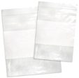 5 X8  Self Seal Bag w White Block 2 Mil (100 Pieces) For Cheap