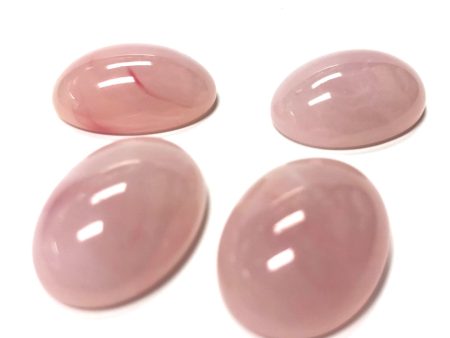 18X13MM Pink  Agate  Oval Acrylic Cab (36 pieces) Cheap