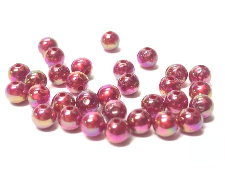 4MM Garnet Silk Ab Acrylic Beads (144 pieces) Cheap