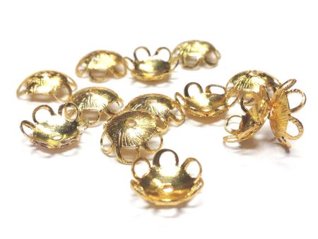 11X3.5MM Goldtone Filigree Cap (36 pieces) Cheap