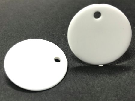 16MM White Disc Drop (72 pieces) Online Sale